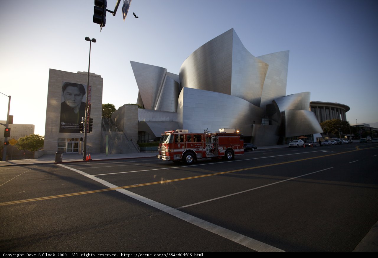 Fire Truck Rushing Through a Metropolis