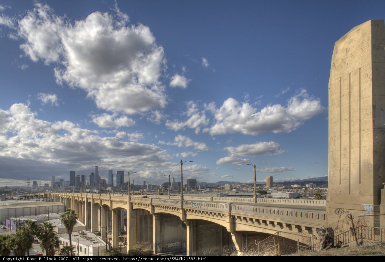 Los Angeles Skyline View from the River