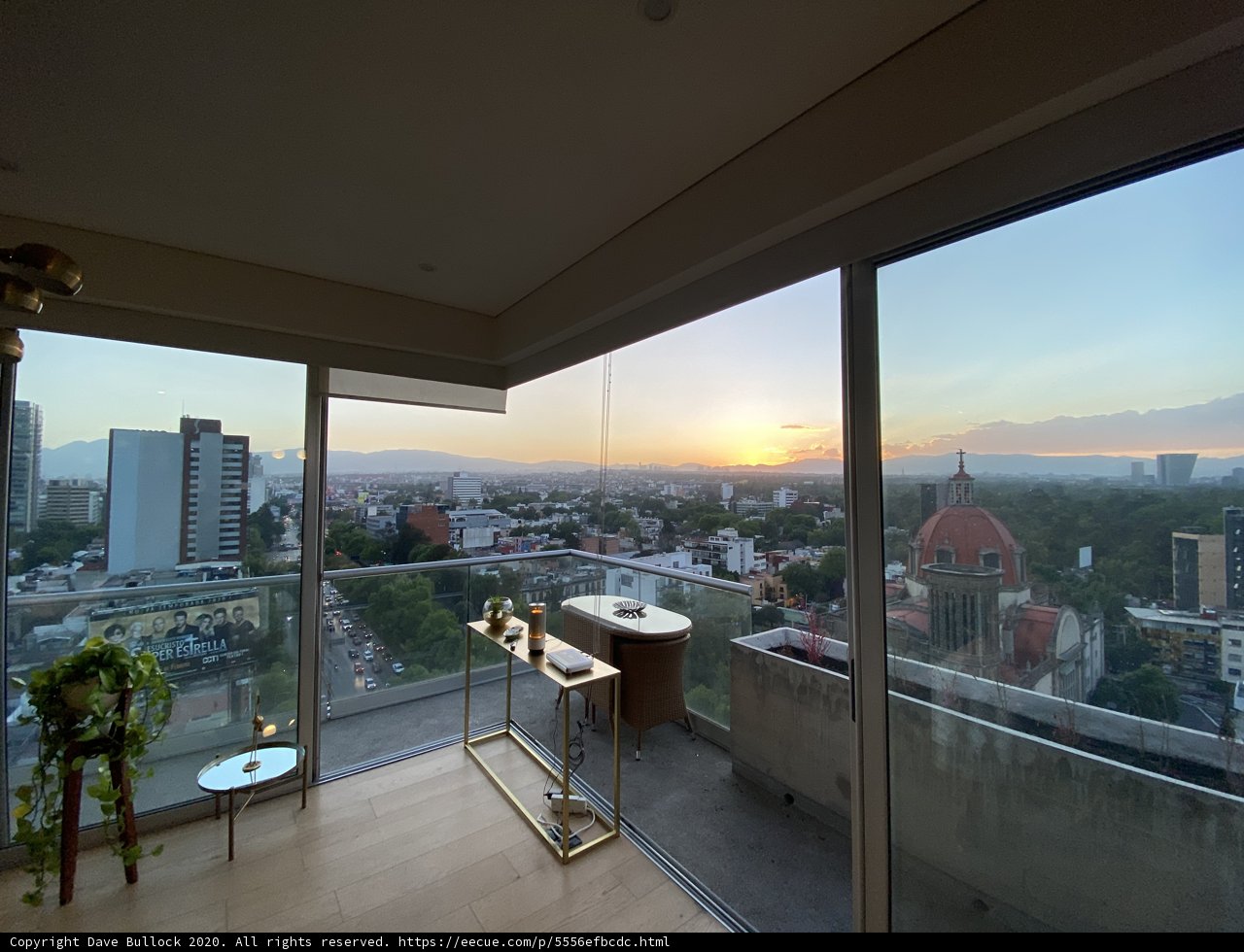 Cityscape from a Luxurious Balcony