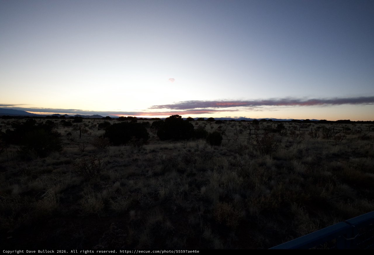 Desert Twilight Over New Mexico Wilderness
