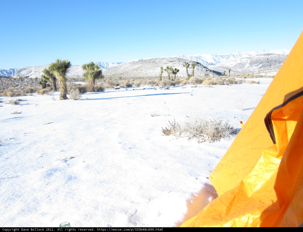 Mountain Tent in the Snow