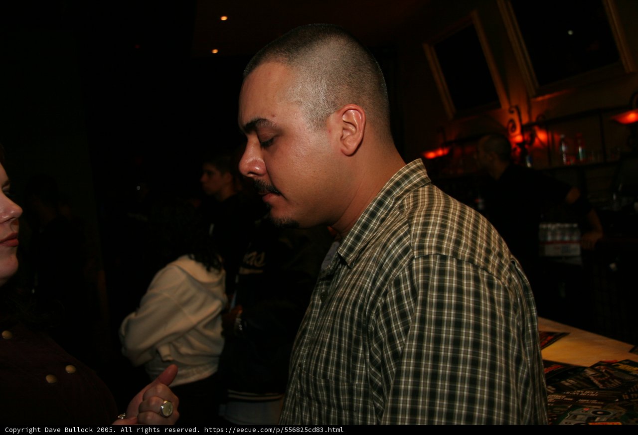 Shaved Head at the Night Club