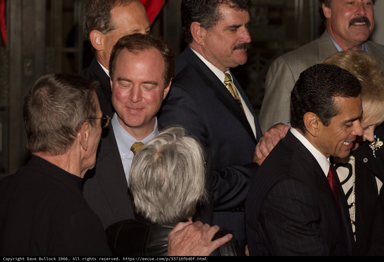 Adam Schiff and his entourage
