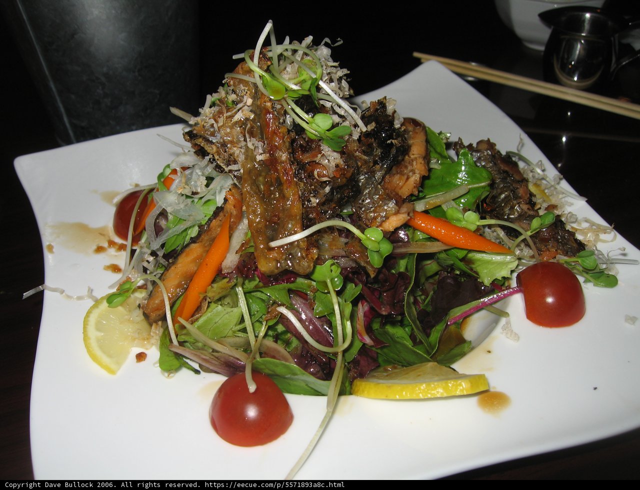 Citrus Salad with Chopsticks
