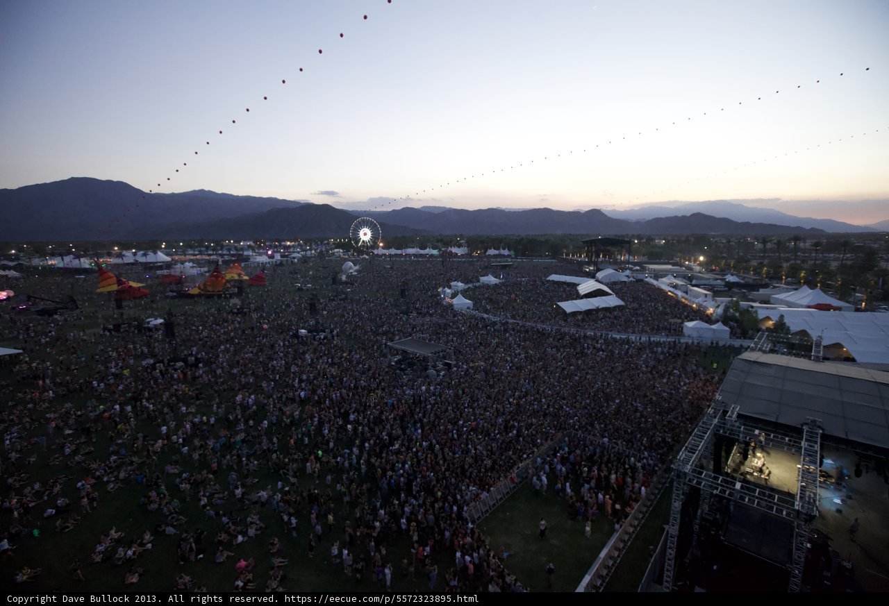 The Massive Crowds at Coachella Music Festival