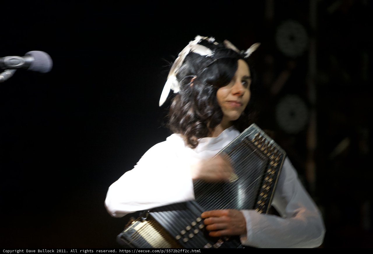 PJ Harvey mesmerizes the crowd with her accordion
