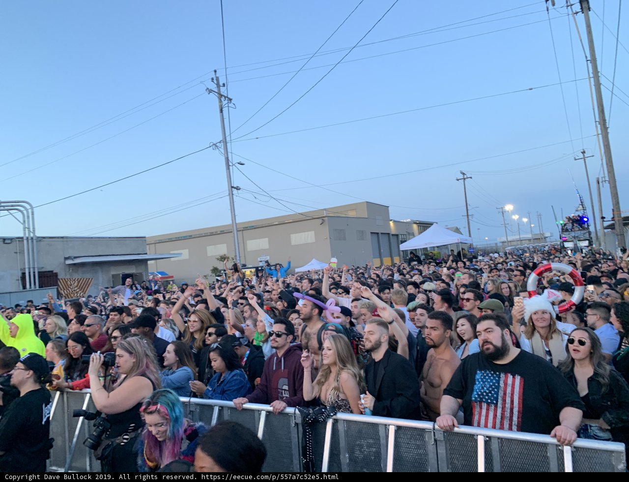 Man in Costume Rocks the Crowd at San Francisco Concert