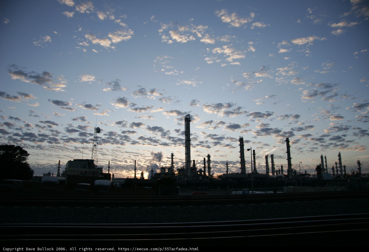 Industrial Beauty at Sunset