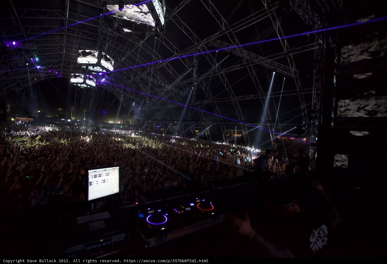 DJ Lighting up the Night at Coachella