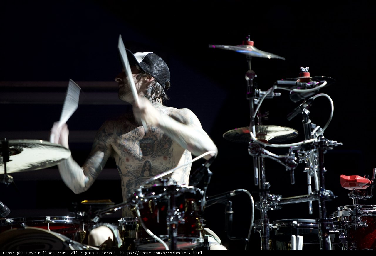 Tattooed Drummer Rocks the Stage at Coachella 2009