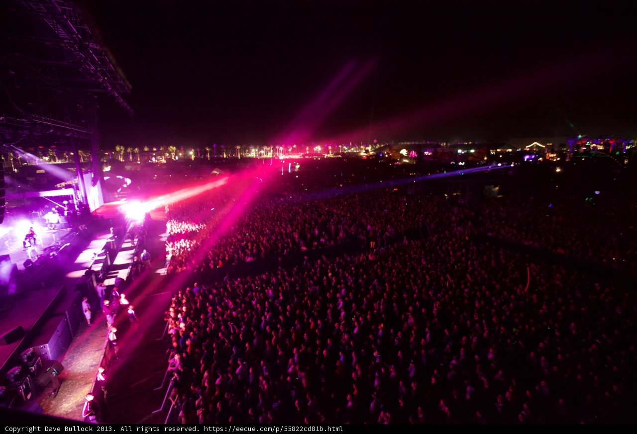 Lights and Flares: The Energetic Crowd at Coachella
