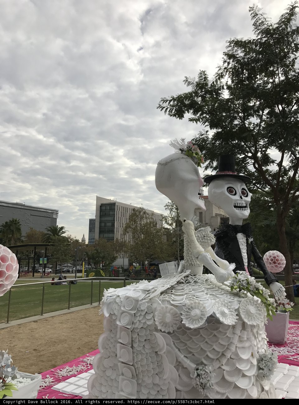 Skeleton Bride and Wedding Cake