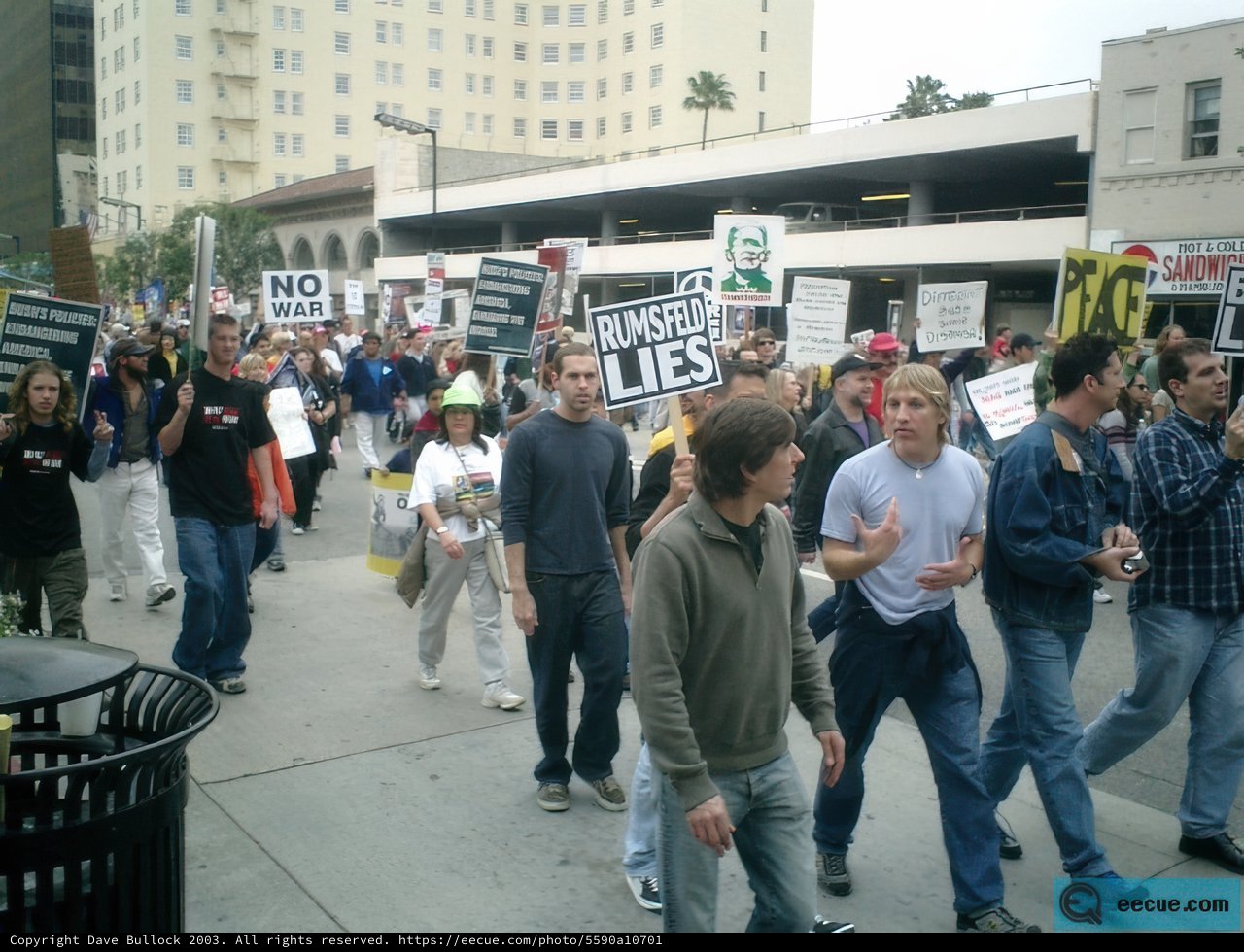 Protest Parade on City Streets