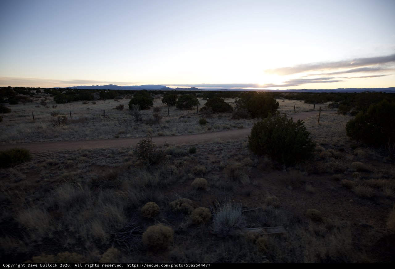 Desert Twilight Along New Mexico's Backcountry Road