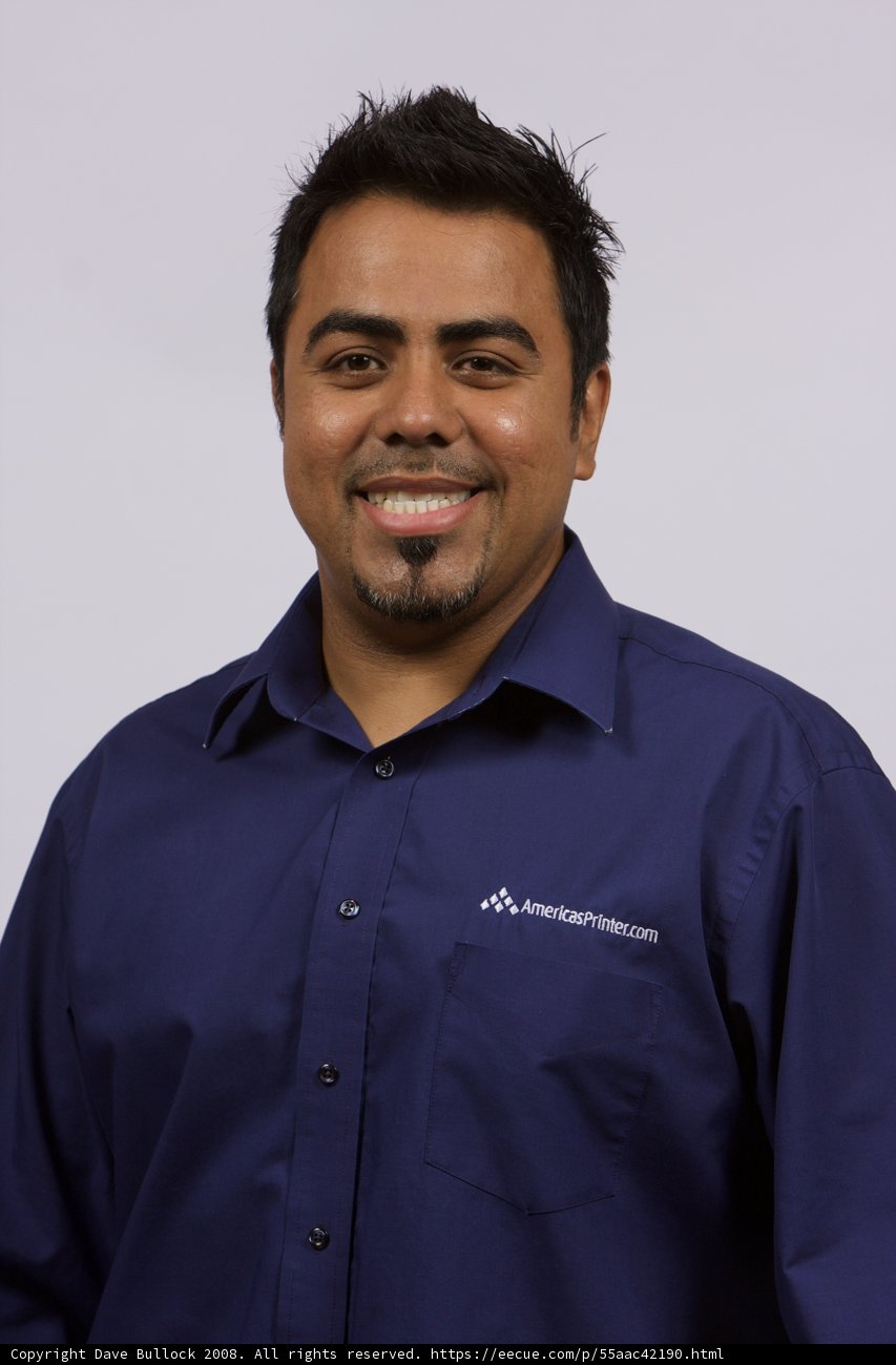 Smiling Blue Shirt Man