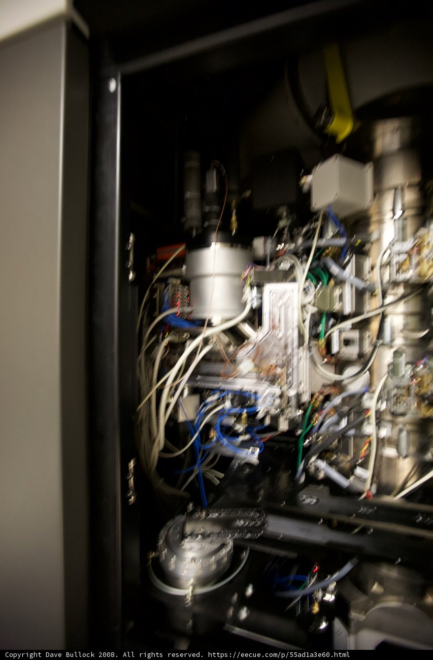 Inner workings of a machine