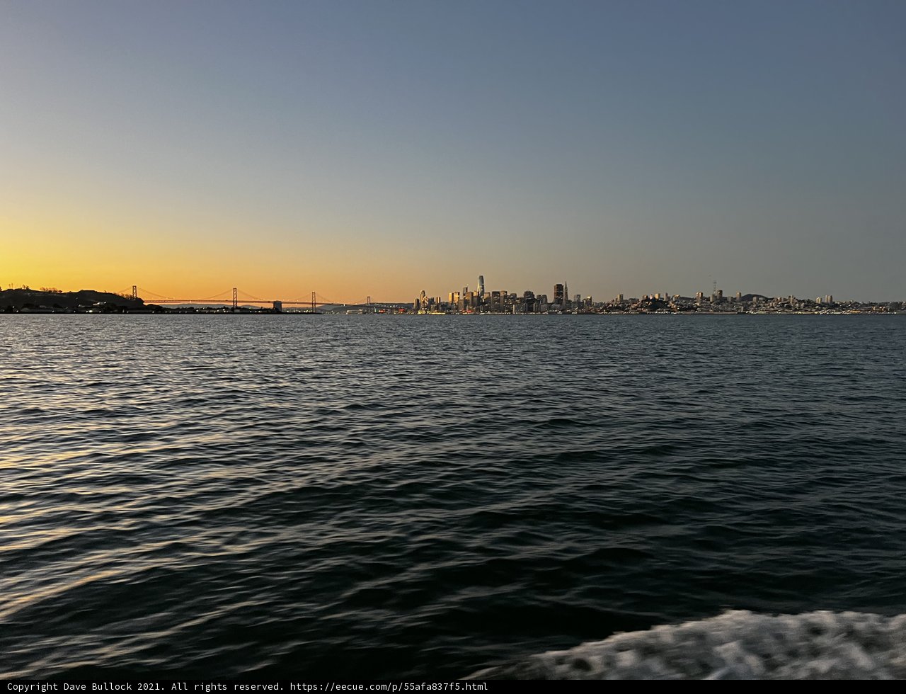 Sunset over San Francisco Bay