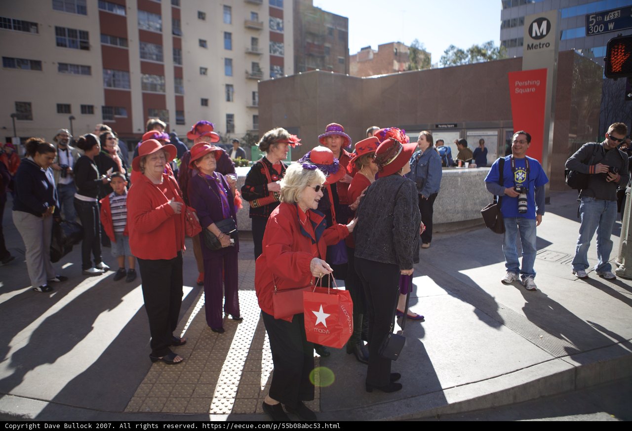 Red Crowd Taking Over Downtown