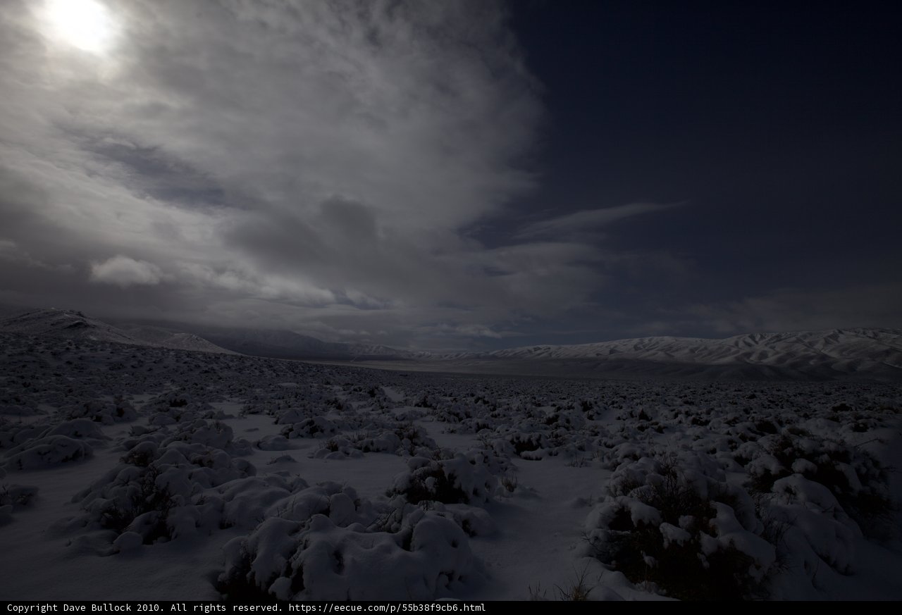 Lunar Glow on the Frosty Plateau