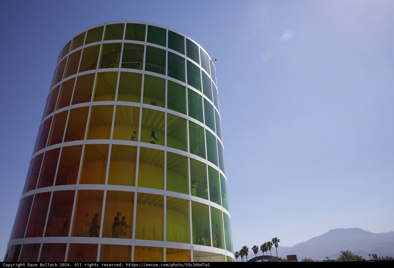 Chromatic Urban Cylinder: A Vivid Display of Architecture and Color