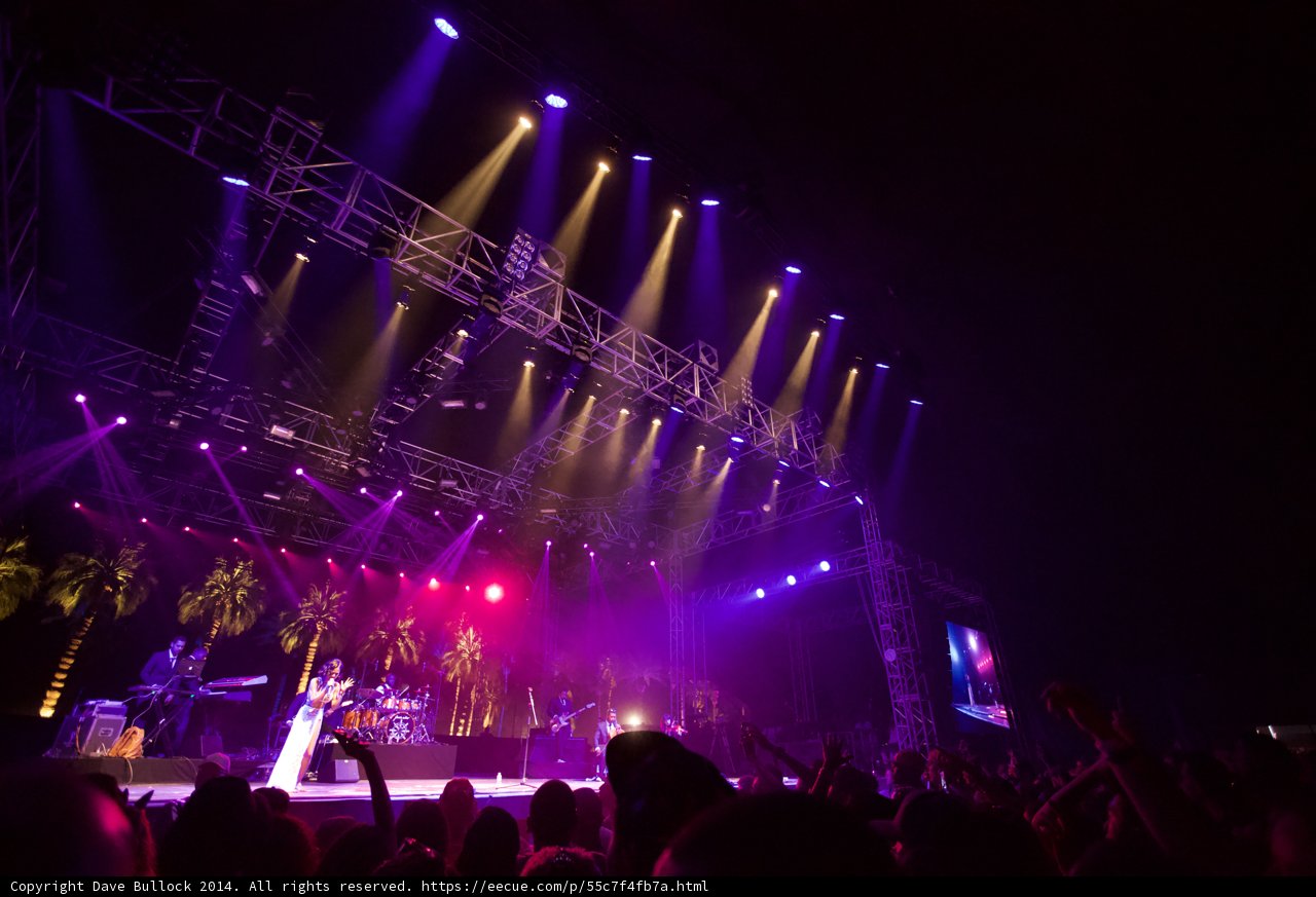 Lights, Crowd, and Music at Coachella 2014