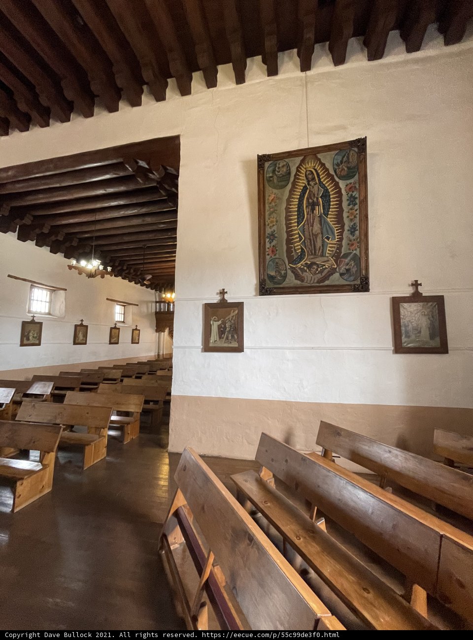 The Beautiful Interior of the Mission Chapel in Santa Fe