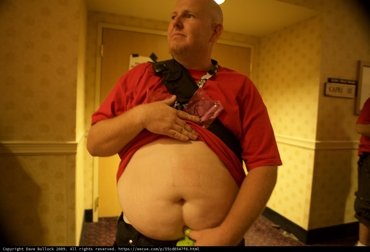 Red Shirted Belly Man at DEFCON 17