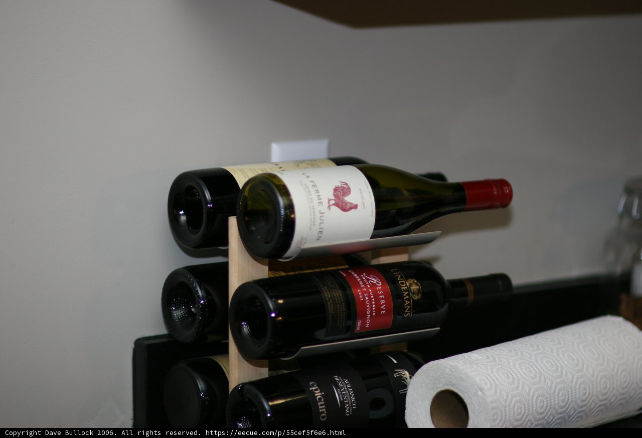Wine Bottle on a Shelf