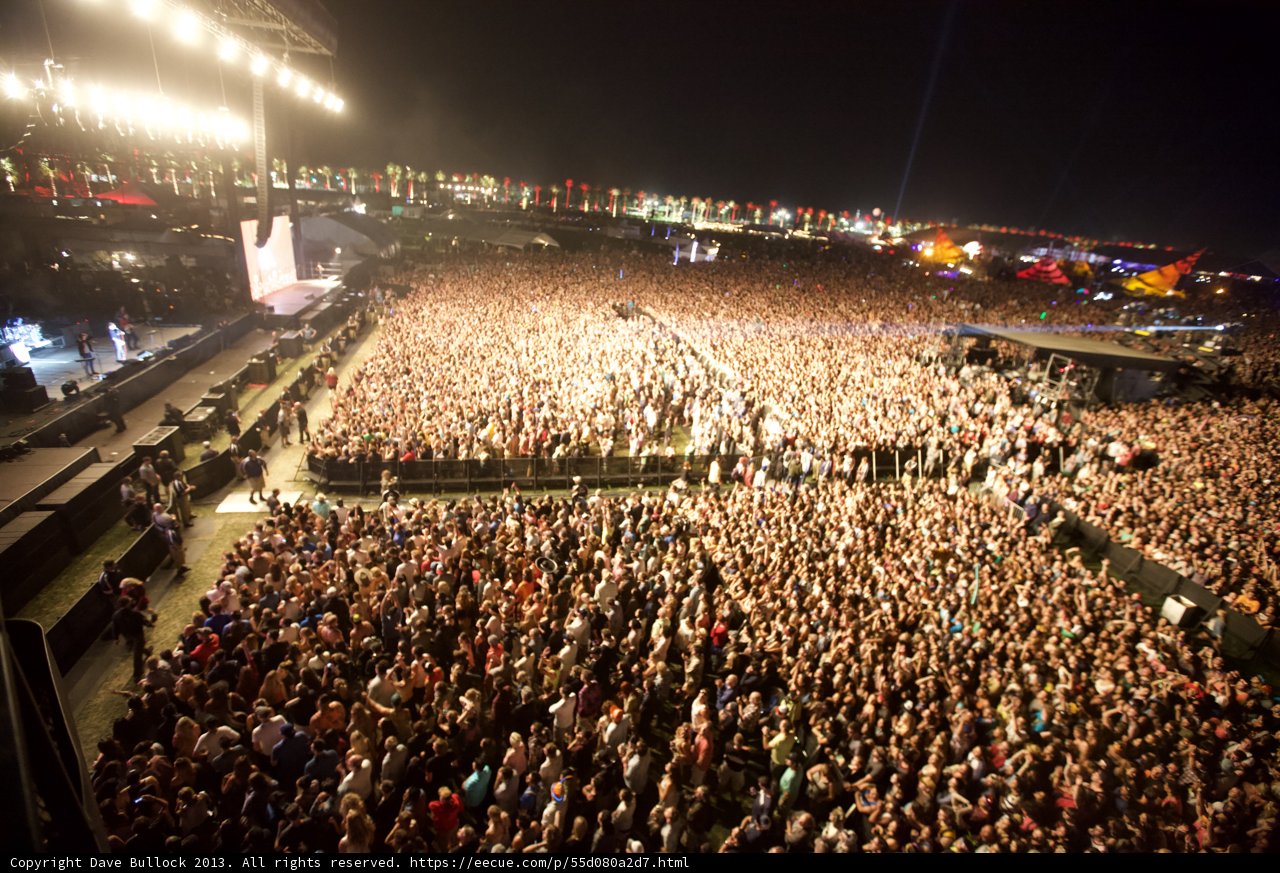 Coachella Concert Night Sky