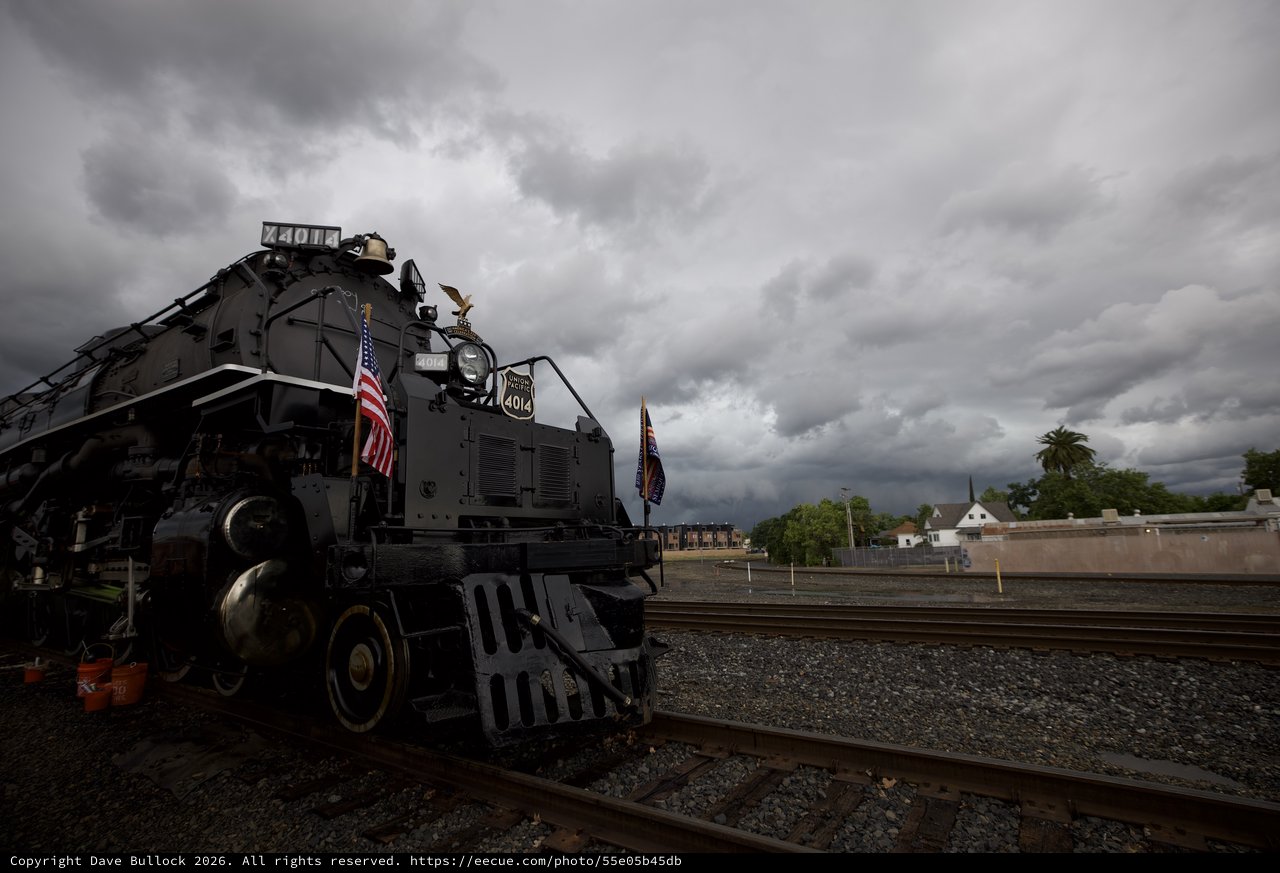 Union Pacific Big Boy 4014 Under Dramatic Storm Clouds