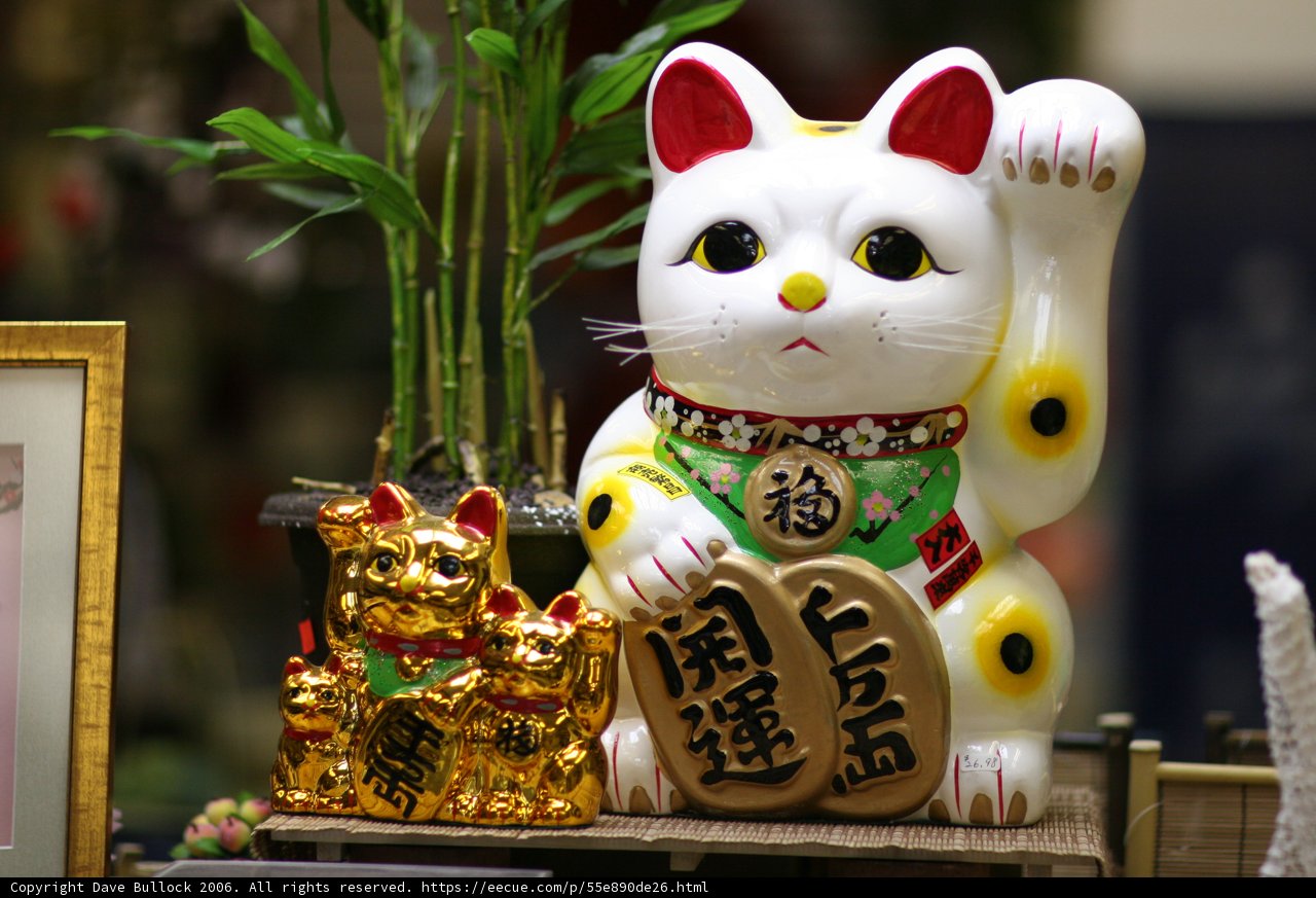 Golden Cat Statue