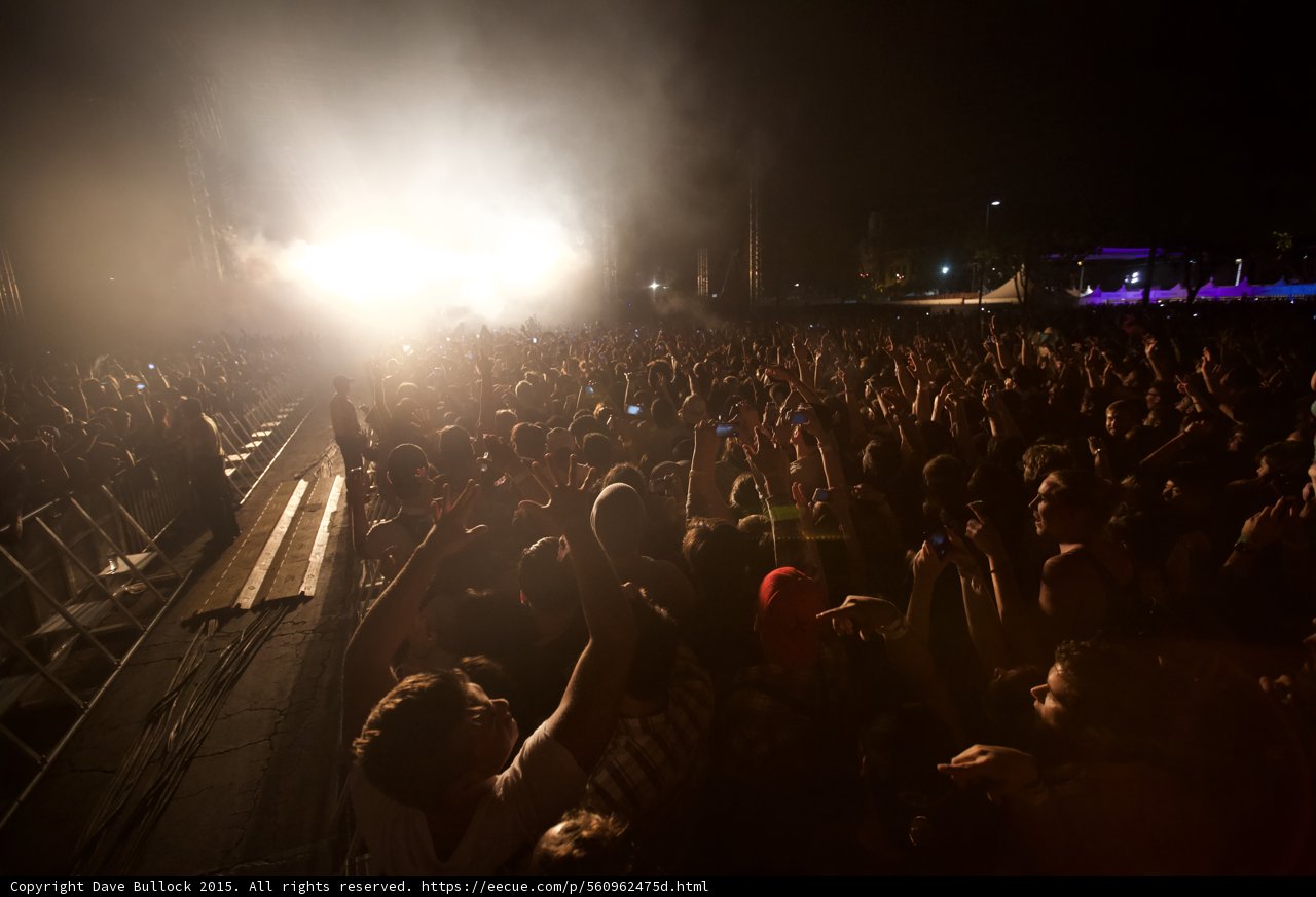 Barricade View Crowd Shot