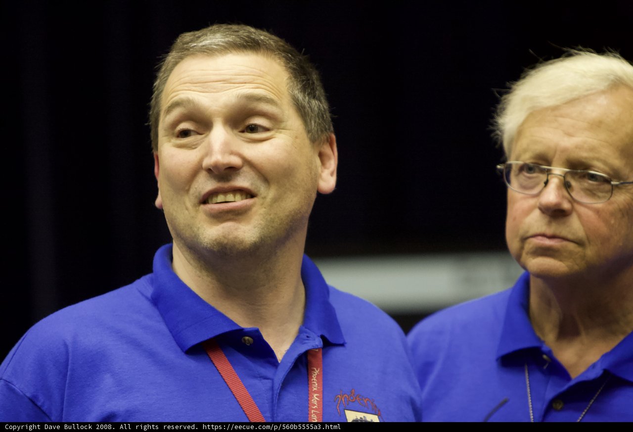 Two Men in Blue Shirts