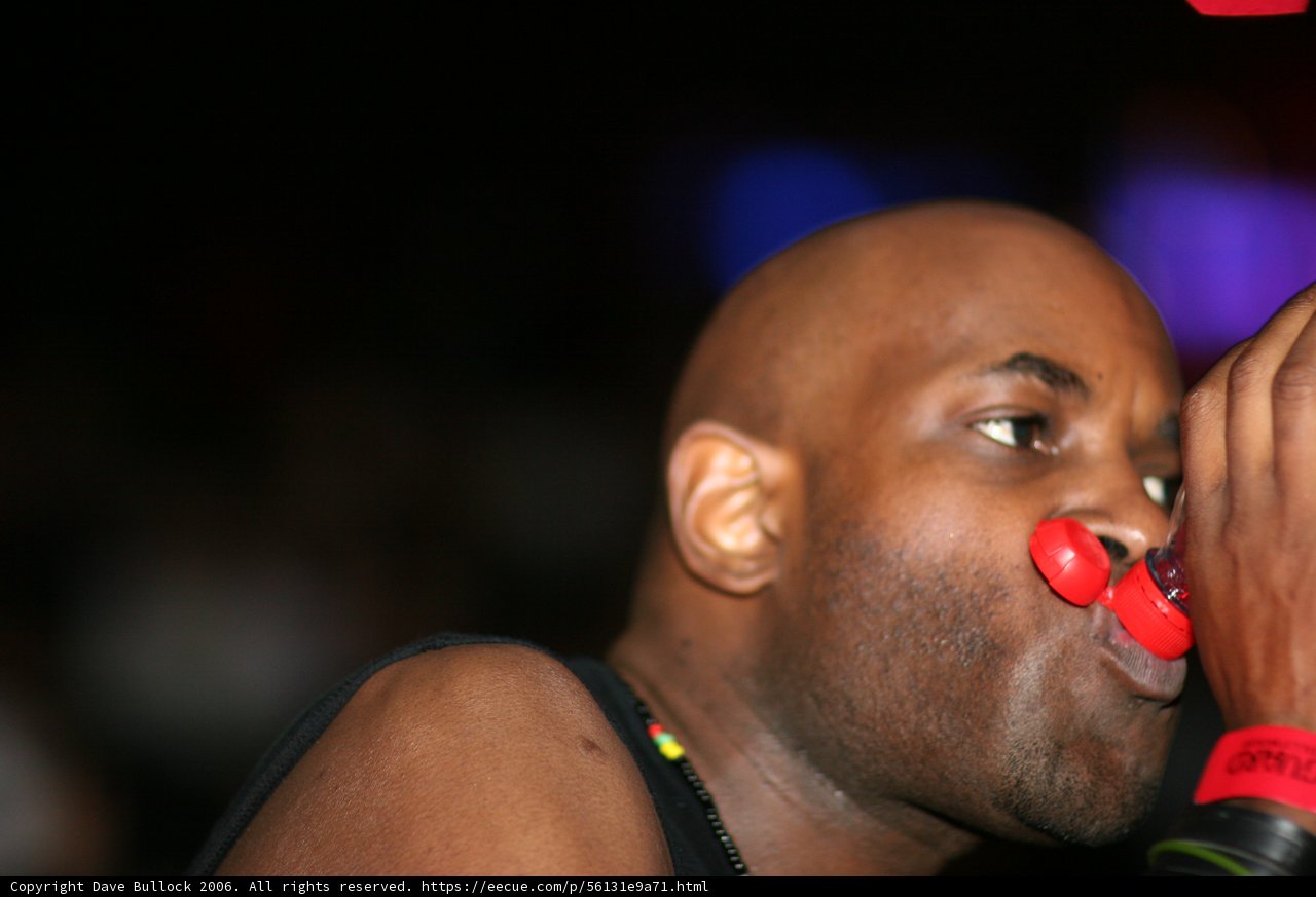 Red-Nosed Man Takes the Mic