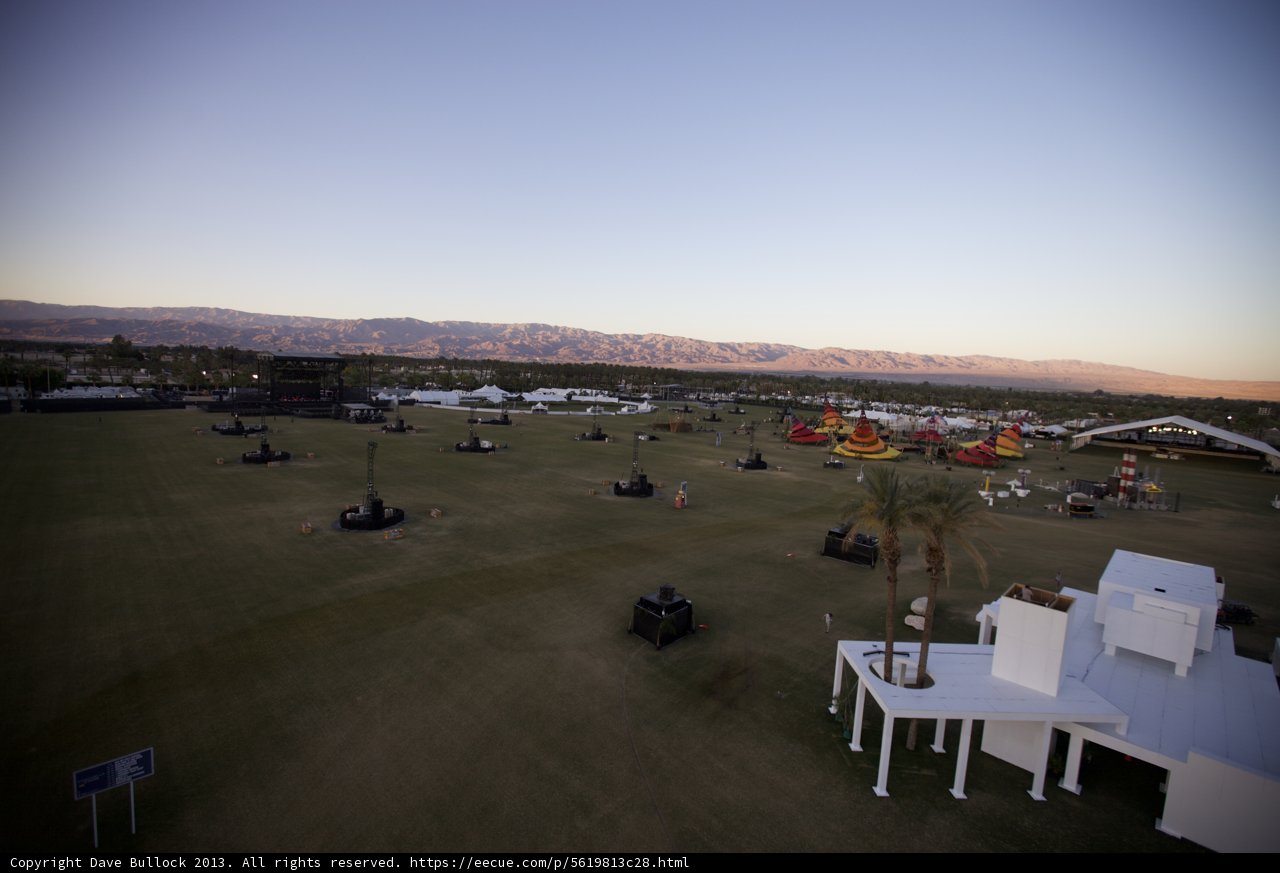 Coachella Campsite at Sunset