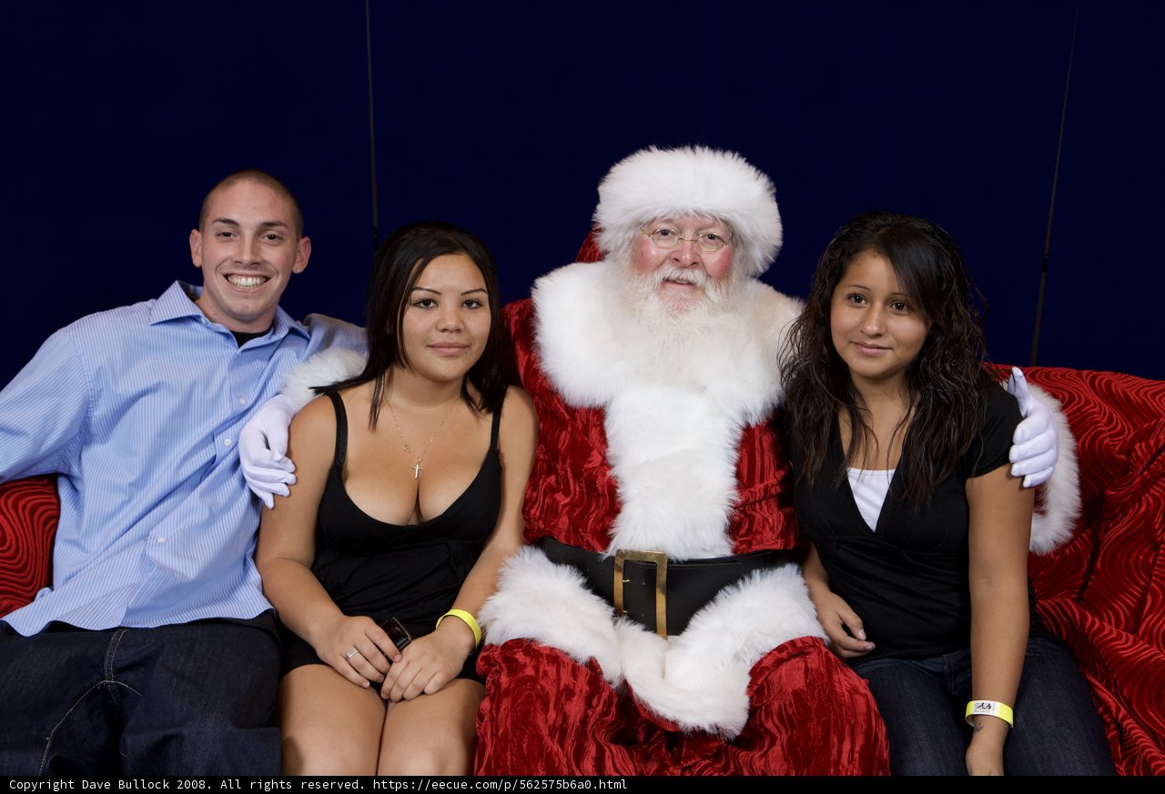 A Festive Santa Claus Gathering