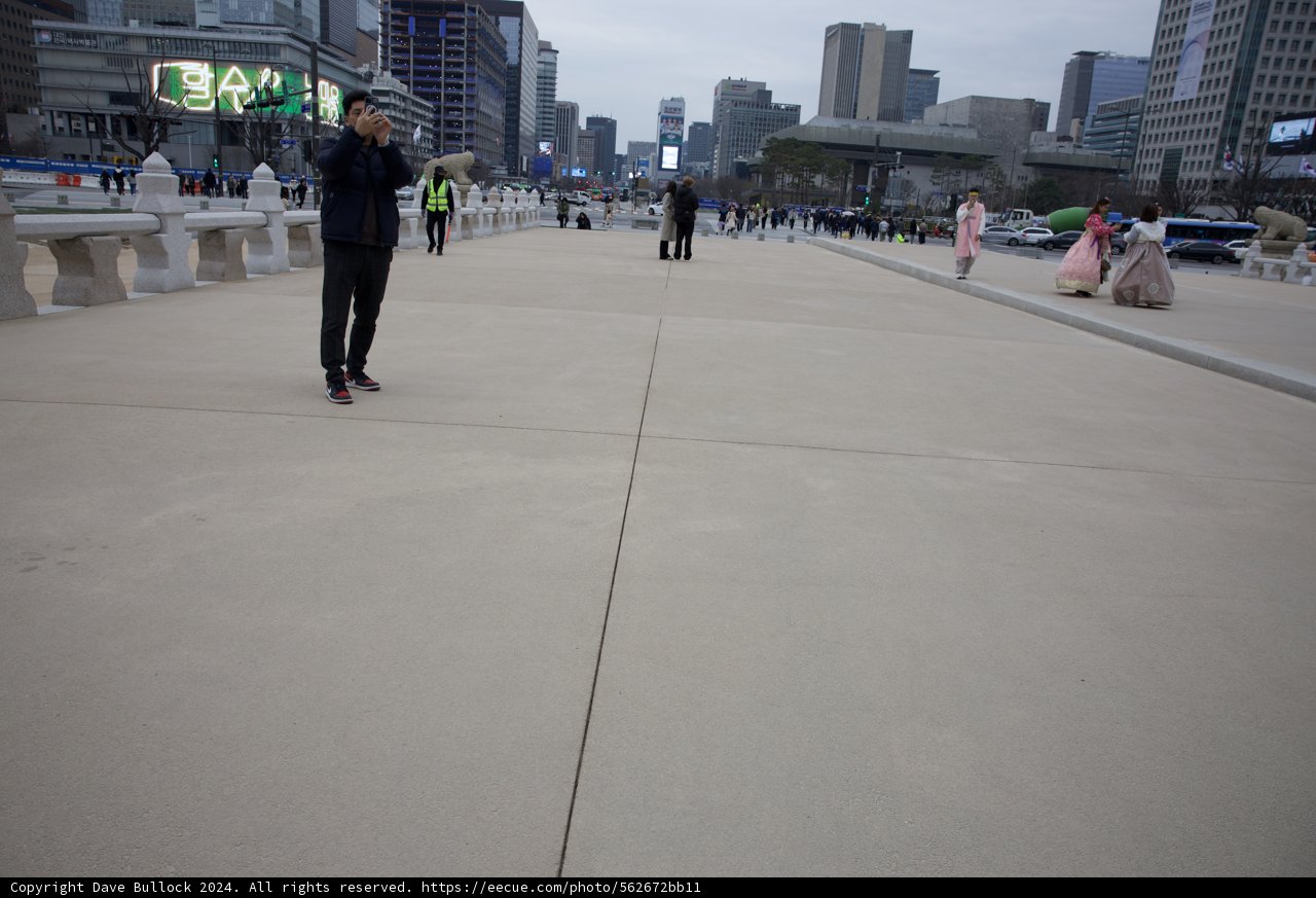 Urban Symphony: A Sidewalk Promenade in Korea, 2024