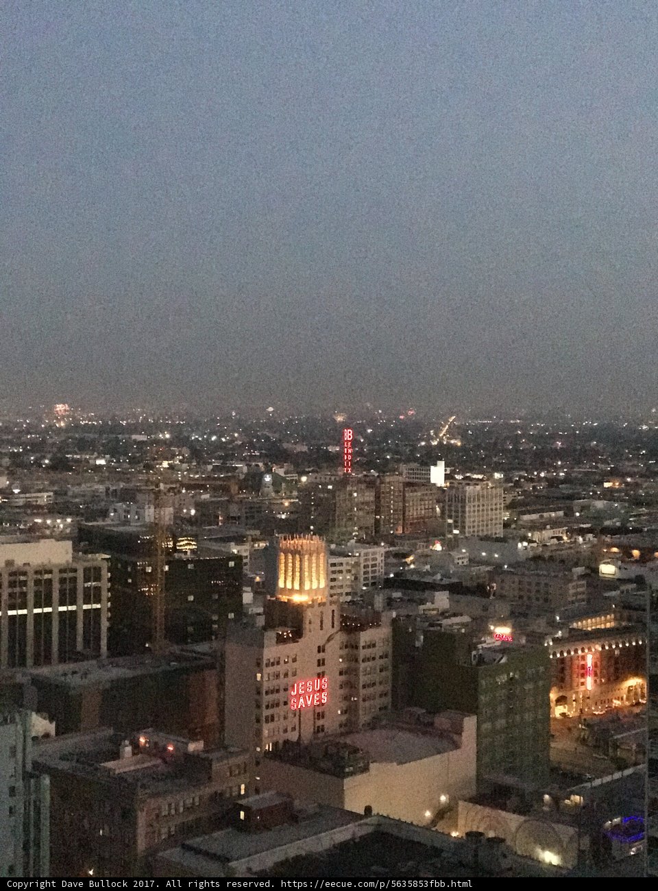 Dusk over the Los Angeles Skyline