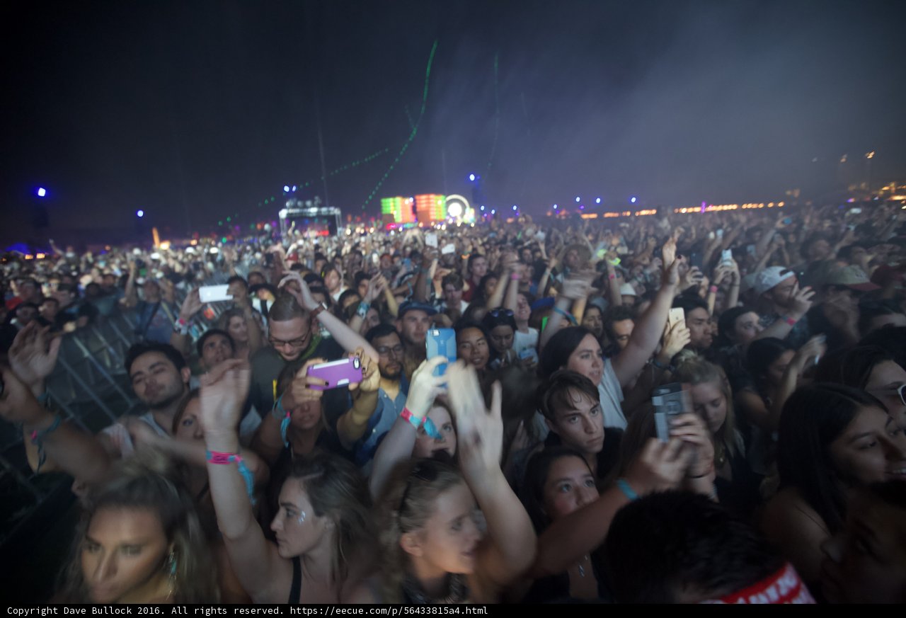 Hands Up for the Night Sky at Coachella