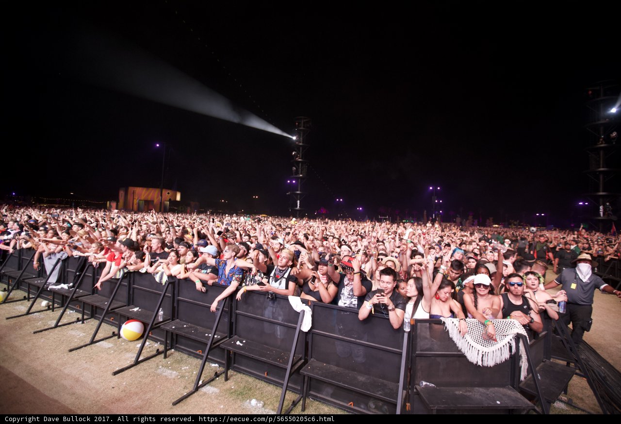 Night-time Concert Crowd
