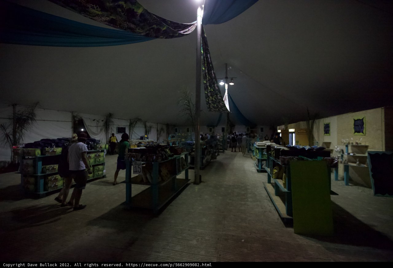 Inside the Coachella Food Court Tent