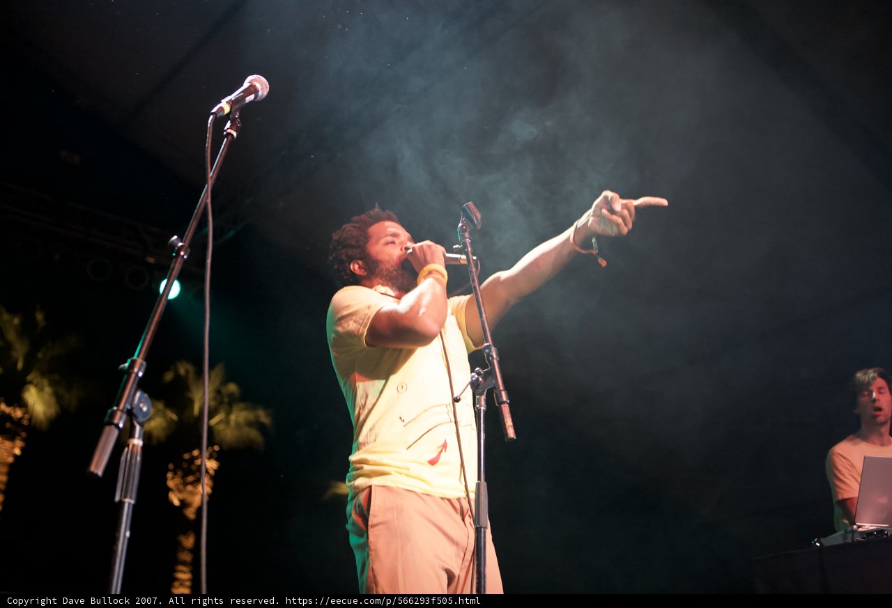 Entertainer performing at Coachella music festival