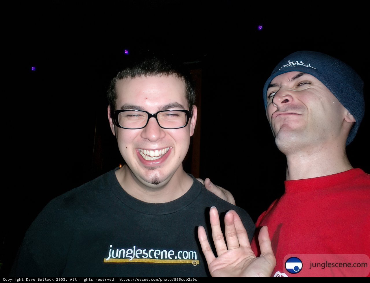 Smiling Duo with Headgear