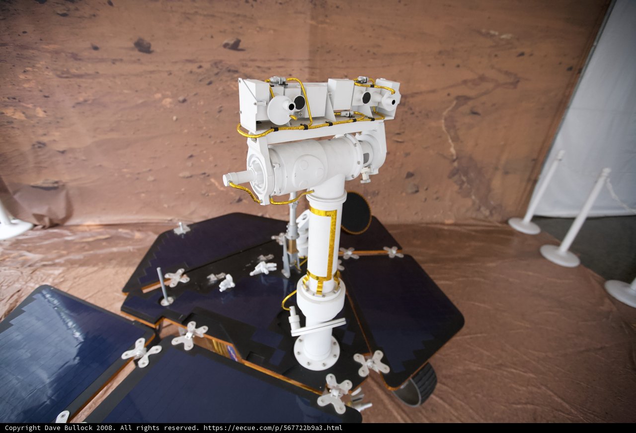 Mars Rover Showcased in Room with Wall