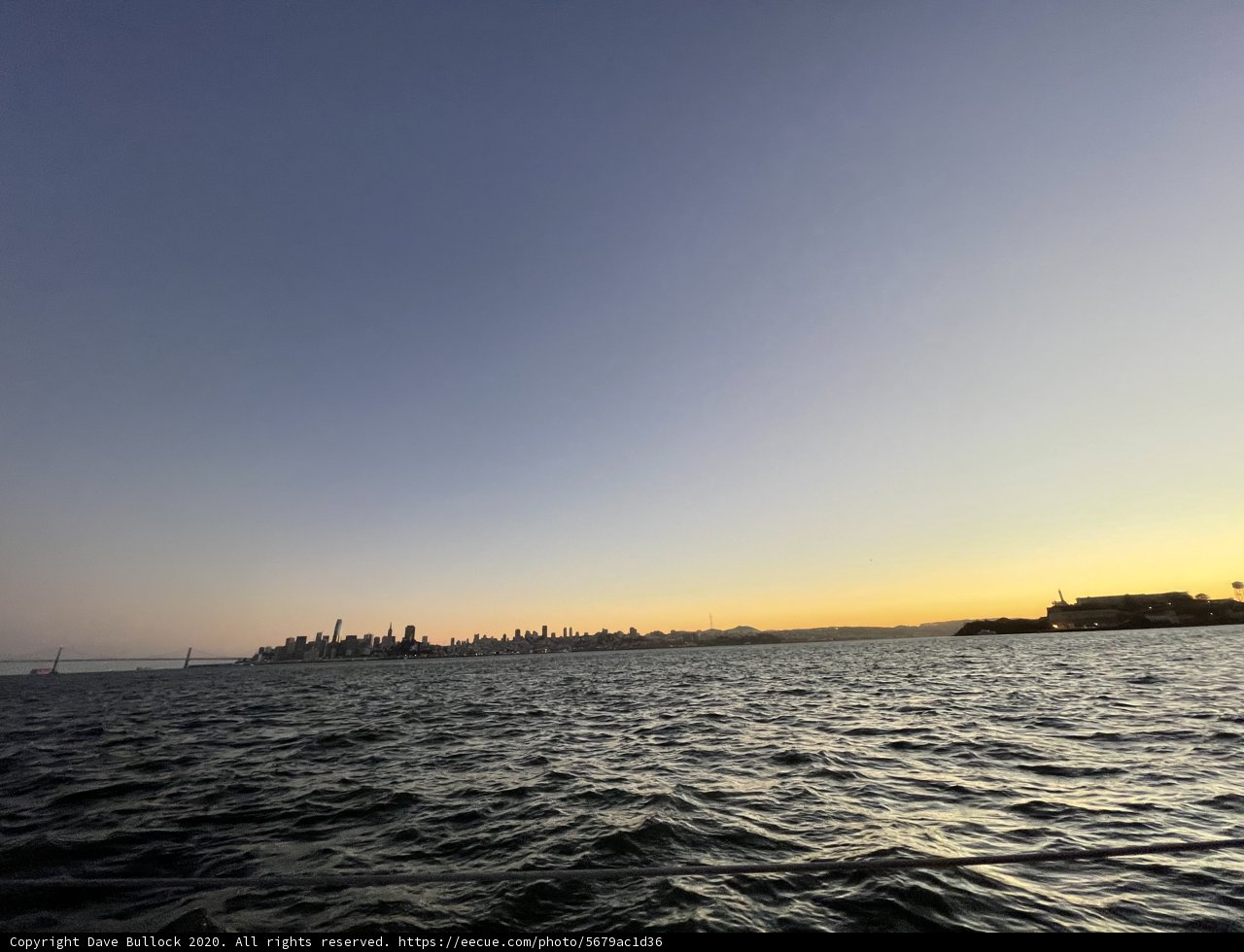 Sunset over the San Francisco Bay