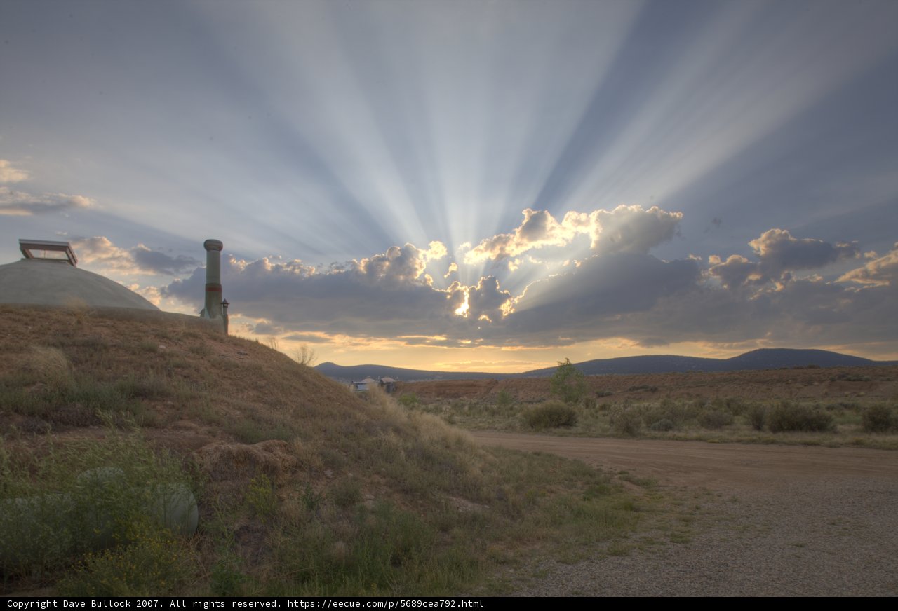 Sunbeams Through Clouds