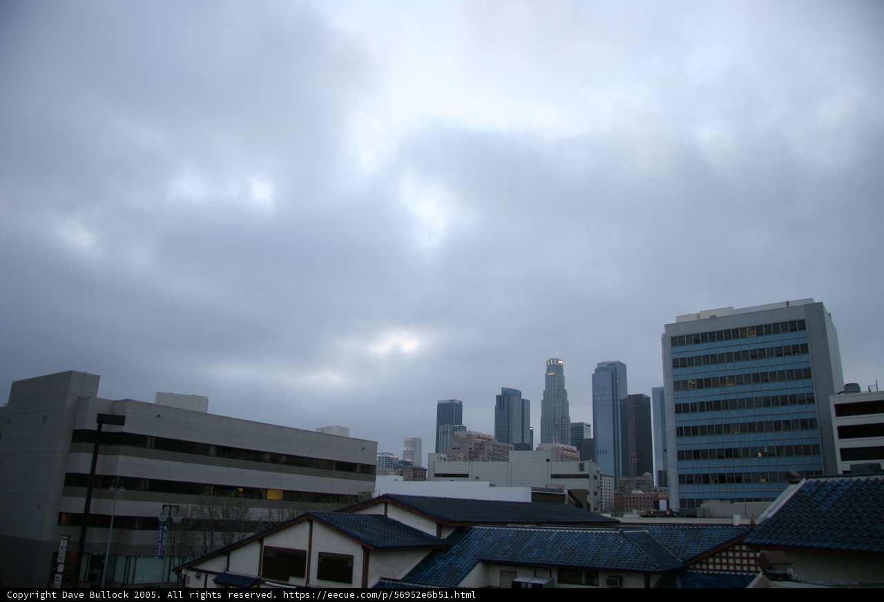 Metropolis under a Cloudy Sky