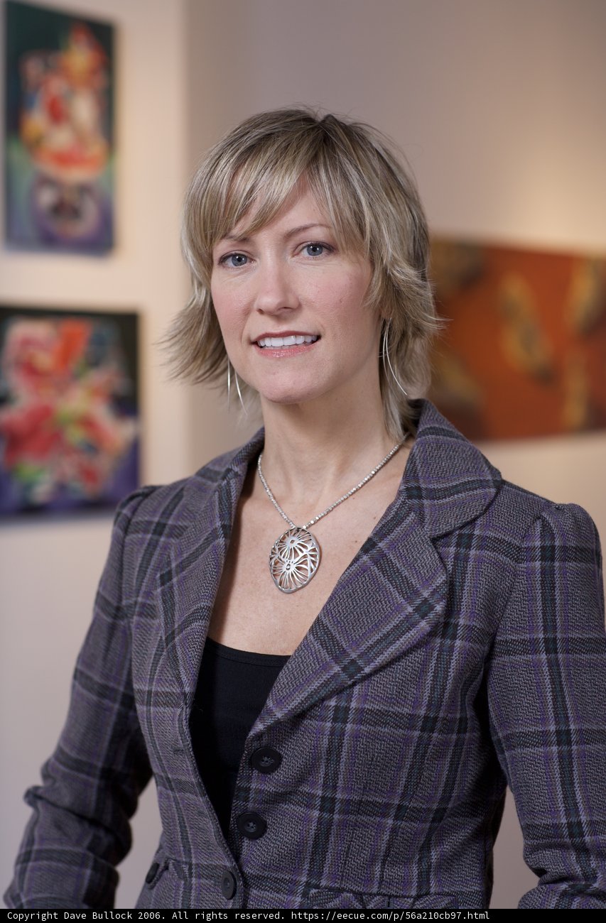 Artful Woman in a Jacket and Necklace