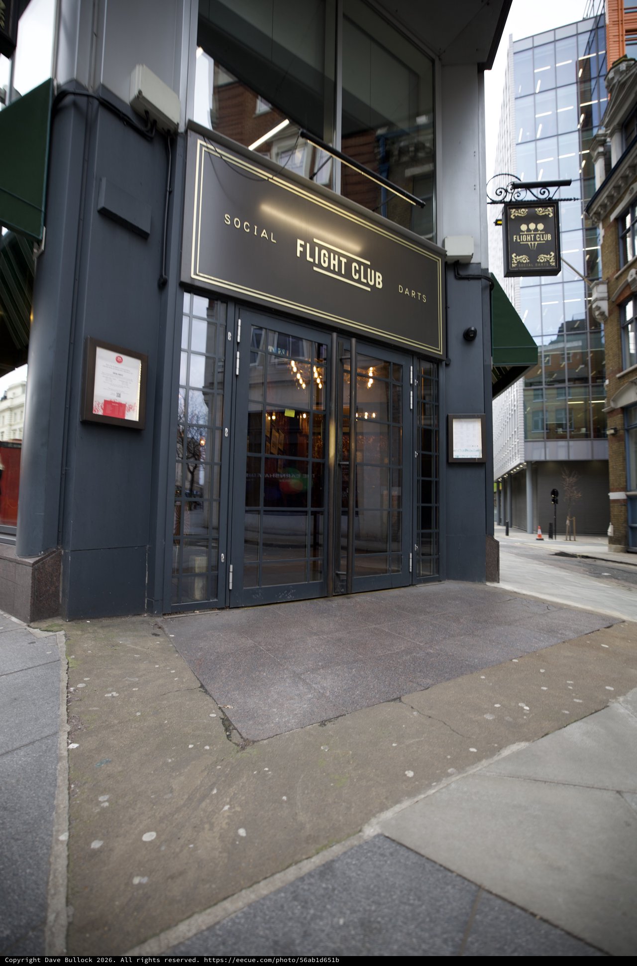 Flight Club Social Darts Venue Exterior in London