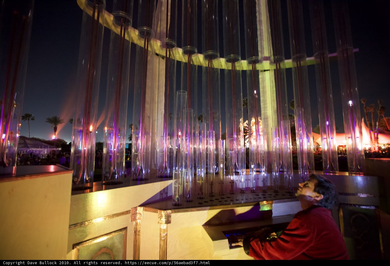 Nighttime Reflections by the Fountain
